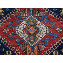 Load image into Gallery viewer, 9&#39;3&quot;x11&#39; Yale Blue, Afghan Ersari with Turkish Knot, Caucasian Design Revival, Small Animal Figurines, Vegetable Dyes, Hand Knotted, Soft and Shiny Wool, Oriental Rug FWR3414