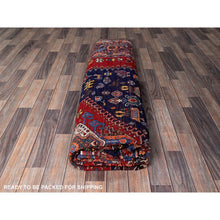 Load image into Gallery viewer, 9&#39;3&quot;x11&#39; Yale Blue, Afghan Ersari with Turkish Knot, Caucasian Design Revival, Small Animal Figurines, Vegetable Dyes, Hand Knotted, Soft and Shiny Wool, Oriental Rug FWR3414