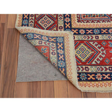 Load image into Gallery viewer, 8&#39;8&quot;x12&#39; Ivory Special Kazak Geometric Design Pure Wool Hand Knotted Oriental Rug FWR342330