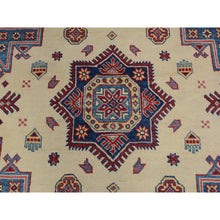 Load image into Gallery viewer, 8&#39;8&quot;x12&#39; Ivory Special Kazak Geometric Design Pure Wool Hand Knotted Oriental Rug FWR342330
