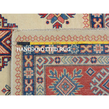 Load image into Gallery viewer, 8&#39;8&quot;x12&#39; Ivory Special Kazak Geometric Design Pure Wool Hand Knotted Oriental Rug FWR342330