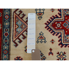 Load image into Gallery viewer, 4&#39;x5&#39;10&quot; Ivory Special Kazak Tribal Design Pure Wool Hand Knotted Oriental Rug FWR342402