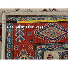 Load image into Gallery viewer, 4&#39;x5&#39;10&quot; Ivory Special Kazak Tribal Design Pure Wool Hand Knotted Oriental Rug FWR342402