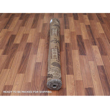 Load image into Gallery viewer, 4&#39;9&quot;x9&#39; Natural Colors Gallery Size Old and Worn Down Persian Shiraz Distressed Hand Knotted Oriental Rug FWR343674