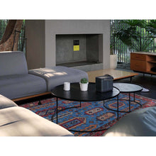 Load image into Gallery viewer, 6&#39;3&quot;x9&#39;1&quot; Carolina Blue, Afghan Ersari With Turkish Knot, Caucasian Design Revival, Densely Woven, Vegetable Dyes, Hand Knotted, Soft 100% Wool, Oriental Rug FWR3438