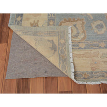 Load image into Gallery viewer, 6&#39;2&quot;x8&#39;10&quot; Gray Angora Oushak With Soft Velvety Wool Hand Knotted Oriental Rug FWR345192