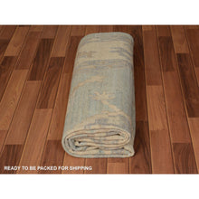 Load image into Gallery viewer, 6&#39;2&quot;x8&#39;10&quot; Gray Angora Oushak With Soft Velvety Wool Hand Knotted Oriental Rug FWR345192