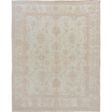 Load image into Gallery viewer, 8&#39;x9&#39;6&quot; Ivory White Wash Peshawar Ziegler Mahal Pure Wool Hand Knotted Oriental Rug FWR345228