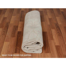 Load image into Gallery viewer, 8&#39;x9&#39;6&quot; Ivory White Wash Peshawar Ziegler Mahal Pure Wool Hand Knotted Oriental Rug FWR345228