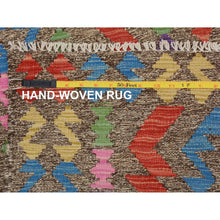 Load image into Gallery viewer, 2&#39;8&quot;x3&#39;8&quot; Colorful Reversible Afghan Kilim Flat Weave Pure Wool Hand Woven Oriental Rug FWR345264