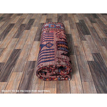 Load image into Gallery viewer, 6&#39;x8&#39;2&quot; Rose Pink, Afghan Ersari With Turkish Knot, Caucasian Design Revival, Ancient Bird Figurines, Vegetable Dyes, Soft And Velvety Wool, Hand Knotted, Oriental Rug FWR3450