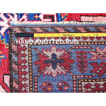 Load image into Gallery viewer, 6&#39;x8&#39;2&quot; Rose Pink, Afghan Ersari With Turkish Knot, Caucasian Design Revival, Ancient Bird Figurines, Vegetable Dyes, Soft And Velvety Wool, Hand Knotted, Oriental Rug FWR3450