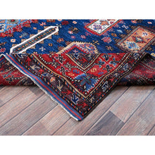Load image into Gallery viewer, 6&#39;1&quot;x8&#39;5&quot; Opal Blue, Afghan Ersari with Turkish Knot, Caucasian Design Revival, Hand Knotted, Vegetable Dyes, Soft and Velvety Wool, Densely Woven, Oriental Rug FWR3456