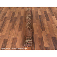 Load image into Gallery viewer, 4&#39;x8&#39;3&quot; Bohemian Red Persian Shiraz Hand Knotted Organic Wool Clean Old Distressed Gallery Size Runner Oriental Rug FWR347778