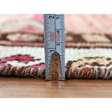 Load image into Gallery viewer, 4&#39;x8&#39;3&quot; Bohemian Red Persian Shiraz Hand Knotted Organic Wool Clean Old Distressed Gallery Size Runner Oriental Rug FWR347778