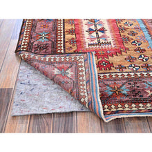 Load image into Gallery viewer, 6&#39;x8&#39;6&quot; Tawny Brown, Afghan Ersari With Turkish Knot, Caucasian Design Revival, Ancient Bird Figurines, Vegetable Dyes, Hand Knotted, 100% Wool, Oriental Rug FWR3474