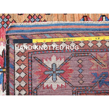 Load image into Gallery viewer, 6&#39;x8&#39;6&quot; Tawny Brown, Afghan Ersari With Turkish Knot, Caucasian Design Revival, Ancient Bird Figurines, Vegetable Dyes, Hand Knotted, 100% Wool, Oriental Rug FWR3474