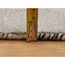 Load image into Gallery viewer, 9&#39;9&quot;x&#39;13&#39;9&quot; Blue Abstract Design Wool And Silk Hand Knotted Oriental Rug FWR348084