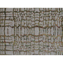 Load image into Gallery viewer, 9&#39;x11&#39;7&quot; Gray Fine Jacquard Modern Wool And Art Silk Hand Loomed Oriental Rug FWR348120