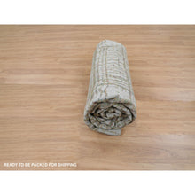 Load image into Gallery viewer, 9&#39;x11&#39;7&quot; Gray Fine Jacquard Modern Wool And Art Silk Hand Loomed Oriental Rug FWR348120