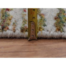 Load image into Gallery viewer, 9&#39;x11&#39;7&quot; Gray Fine Jacquard Modern Wool And Art Silk Hand Loomed Oriental Rug FWR348120