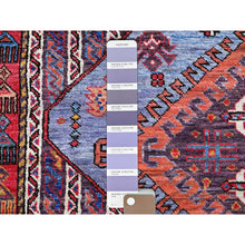 Load image into Gallery viewer, 6&#39;1&quot;x8&#39;4&quot; Dusk Purple, Afghan Ersari With Turkish Knot, Caucasian Design Revival, Ancient Bird Figurines, Vegetable Dyes, Hand Knotted, Soft And Velvety Wool, Oriental Rug FWR3480