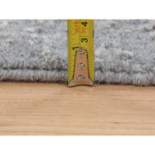 Load image into Gallery viewer, 2&#39;5&quot;x10&#39;2&quot; Gray Fine Jacquard Hand Loomed Modern Wool And Art Silk Runner Oriental Rug FWR348630