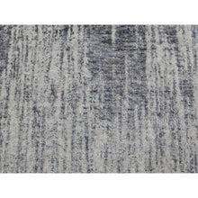 Load image into Gallery viewer, 5&#39;9&quot;x5&#39;9&quot; Gray Fine Jacquard Hand Loomed Modern Round Wool And Art Silk Oriental Rug FWR348732