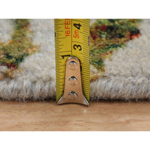 Load image into Gallery viewer, 11&#39;9&quot;x14&#39;8&quot; Oversized Green Fine Jacquard Hand Loomed Modern Wool And Art Silk Oriental Rug FWR348756