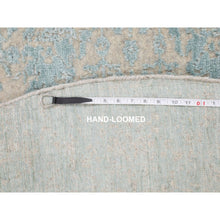 Load image into Gallery viewer, 5&#39;10&quot;x5&#39;10&quot; Green Broken Cypress Tree Design Wool And Silk Thick Hand Loomed Round Oriental Rug FWR348768