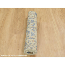 Load image into Gallery viewer, 2&#39;1&quot;x3&#39; Cypress Tree Design Silk With Textured Wool Hand Knotted Oriental Rug FWR349062
