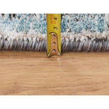 Load image into Gallery viewer, 2&#39;8&quot;x6&#39;1&quot; Silk With Textured Wool Hi-low Pile Mamluk Design Runner Hand Knotted Oriental Rug FWR349086