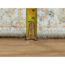 Load image into Gallery viewer, 2&#39;7&quot;x12&#39; Colorful Silk With Textured Wool Tabriz Design Runner Hand Knotted Oriental Rug FWR349134