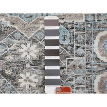 Load image into Gallery viewer, 3&#39;1&quot;x5&#39; Silk With Textured Wool Hi-low Pile Mamluk Design Runner Hand Knotted Oriental Rug FWR349170