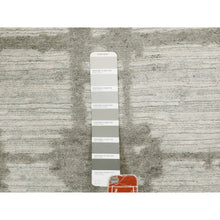 Load image into Gallery viewer, 2&#39;6&quot;x8&#39; Hand Spun Undyed Natural Wool Modern Runner Hand Knotted Oriental Rug FWR349380