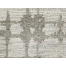 Load image into Gallery viewer, 2&#39;6&quot;x8&#39; Hand Spun Undyed Natural Wool Modern Runner Hand Knotted Oriental Rug FWR349380