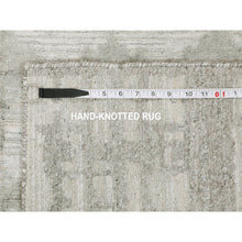 Load image into Gallery viewer, 2&#39;6&quot;x8&#39; Hand Spun Undyed Natural Wool Modern Runner Hand Knotted Oriental Rug FWR349380