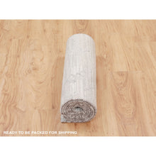 Load image into Gallery viewer, 2&#39;6&quot;x8&#39; Modern Ivory Hand Spun Runner Undyed Natural Wool Hand Knotted Oriental Rug FWR349398
