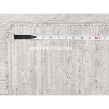 Load image into Gallery viewer, 2&#39;6&quot;x8&#39; Modern Ivory Hand Spun Runner Undyed Natural Wool Hand Knotted Oriental Rug FWR349398