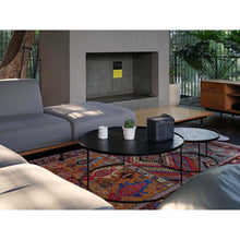 Load image into Gallery viewer, 6&#39;2&quot;x7&#39;7&quot; Colorful, Afghan Ersari With Turkish Knot, Caucasian Design Revival, Ancient Bird Figurines, Hand Knotted, Soft Wool, Vegetable Dyes, Densely Woven, Oriental Rug FWR3492