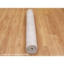 Load image into Gallery viewer, 6&#39;x9&#39; Grey Broken Persian Design Wool And Pure Silk Hand Knotted Oriental Rug FWR350034