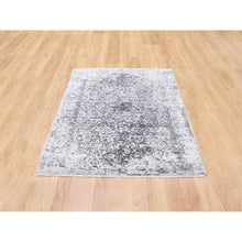 Load image into Gallery viewer, 3&#39;x5&#39; Broken Persian Design Wool And Pure Silk Hand Knotted Oriental Rug FWR350046
