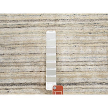 Load image into Gallery viewer, 2&#39;6&quot;x9&#39;8&quot; Beige Hand Loomed Organic Wool Modern Runner Oriental Rug FWR350148