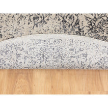 Load image into Gallery viewer, 5&#39;10&quot;x5&#39;10&quot; Round Fine Jacquard Hand Loomed Erased Design Wool And Silk Oriental Rug FWR350562