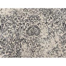 Load image into Gallery viewer, 5&#39;10&quot;x5&#39;10&quot; Round Fine jacquard Hand Loomed Erased Design Wool And Silk Oriental Rug FWR350562