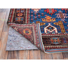 Load image into Gallery viewer, 6&#39;x7&#39;10&quot; Imperial Blue, Afghan Ersari With Turkish Knot, Caucasian Design Revival, Vegetable Dyes, Densely Woven, Hand Knotted, Soft And Velvety Wool, Oriental Rug FWR3504