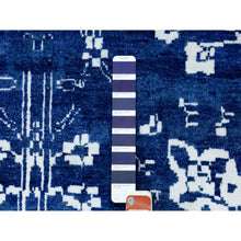 Load image into Gallery viewer, 12&#39;2&quot;x12&#39;2&quot; Blue Tone On Tone Tabriz Wool And Silk Square Hand Knotted Oriental Rug FWR351276