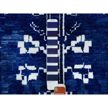 Load image into Gallery viewer, 14&#39;x14&#39; Blue Tone On Tone Tabriz Wool And Silk Hand Knotted Round Oriental Rug FWR351372