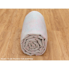 Load image into Gallery viewer, 9&#39;x12&#39; Pink Wool And Art Silk All Over Design Hand Loomed Jacquard Oriental Rug FWR351534