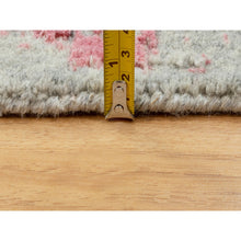 Load image into Gallery viewer, 9&#39;x12&#39; Pink Wool And Art Silk All Over Design Hand Loomed Jacquard Oriental Rug FWR351534